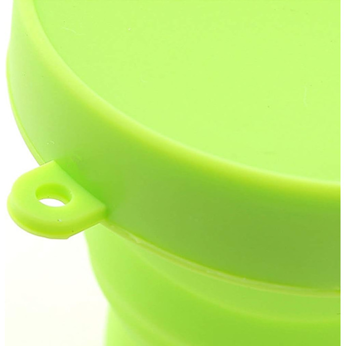 Складана силіконова дорожня кружка, харчового класу, складна кемпінгова кружка з кришкою, розширюваний набір чашок для пиття, портативна, ступінчаста конструкція для кемпінгу та походів на природі