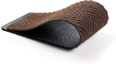 Килимки для сходів для приміщень та вулиці, протиковзкі гумові килимки для сходів, протиковзкі килимки для сходів для домашніх тварин та собак, міцні та еластичні, набір з 14 коричневих килимків 32x8 дюймів (8 32 дюйми)