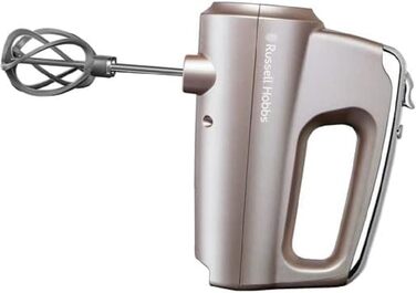 Ручний міксер Russell Hobbs ручний міксер з коробкою для зберігання аксесуарів Swirl Quartz (4 швидкості турбо-функція, 2 спіральн