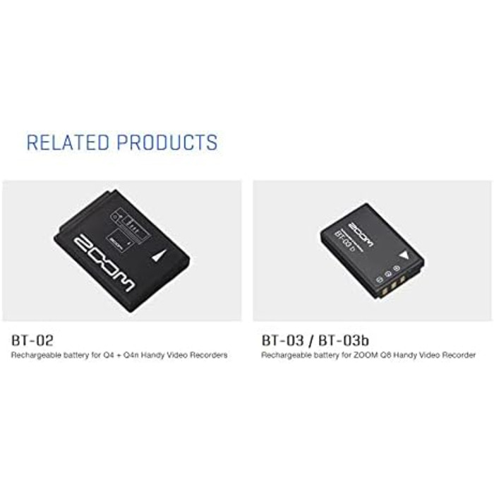 Зарядний пристрій ZOOM LBC-1 для літієвих акумуляторів BT-02 та BT-03 USB-зарядний пристрій для екшн-камер Q4, Q8 та Q8n-4k