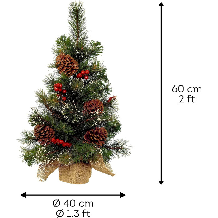 Міні-деревце з ягодами 60 см Kaemingk