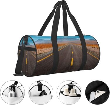 Дорожня сумка Пустельна траса, спортивна сумка для чоловіків та жінок, сумка-мішок, спортивна сумка