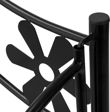 Рівнева металева підставка для квітів, чорна, підставка для рослин для приміщень/вулиці, полиця для рослин на балконі, гумові ніжки, садова лавка для квітів, квітковий табурет, 3 полиці, висота 70 см, 3-