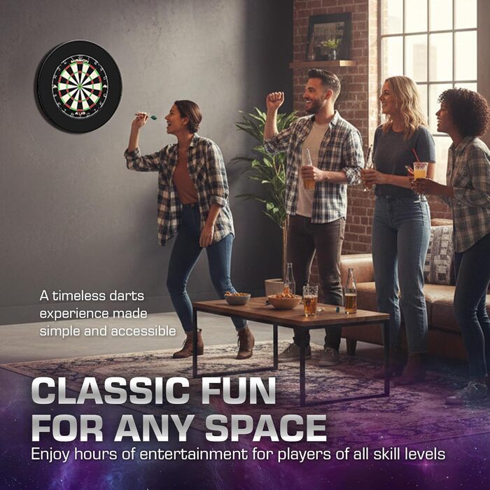 Мішень для дартсу Mission Darts Home Center, набір дартсу, що включає мішень для дартсу та 2 набори дартсу, рамка-пазл