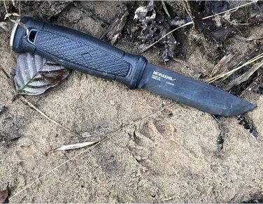 Ніж Morakniv Garberg Full Tang з фіксованим лезом з вуглецевої сталі, 10,9 см, полі піхви, чорний