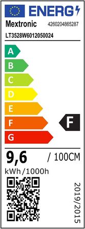 Світлодіодна стрічка Mextronic LED 3528 Холодне біле світло (6000K) 48W 500см 24V IP20