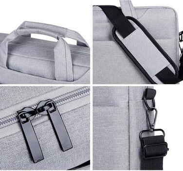 Сумка через плече COSSIKA, ноутбук 14-15 дюймів, ділова сумка для чоловіків і жінок, велика місткість, сумка через плече
