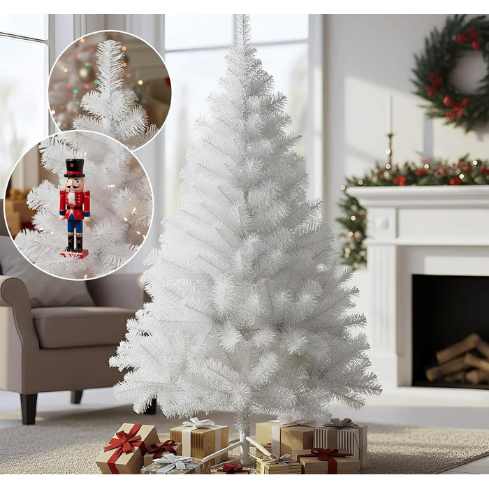 Штучна ялинка 120 см біла Homewit