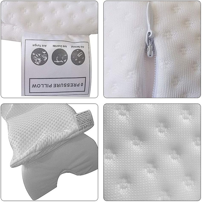 Подушка для сну на боці для пар, розслаблююча подушка для рук, вигнута подушка з піни з ефектом пам&39яті, U-подібна подушка для шиї, дорожня подушка, подушка з нульовим тиском з льодяним шовком для пар з повільним відновленням