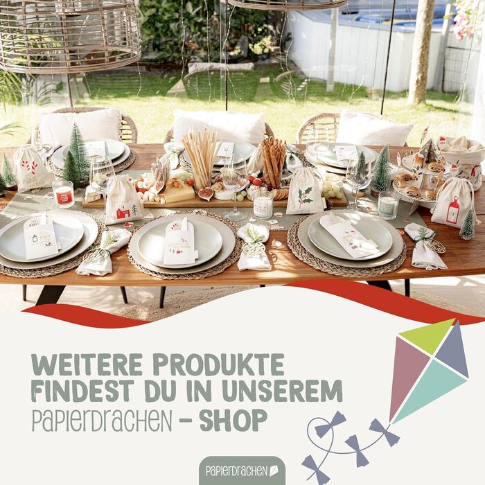 Паперовий кошик для хліба з драконом з вишивкою в бежево-червоному золоті - різдвяний - кошик з полотна - міцний - для зберігання