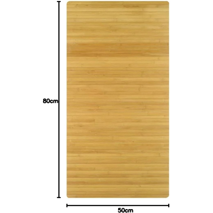 Дерев&39яний килимок з бамбука, 50 x 80 см, натуральний 50 x 80 см (прямокутний) натуральний, 5043202207