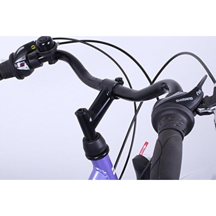 Велосипед Talson 24 дюйми, 21 швидкість з підсвічуванням, фіолетово-білий