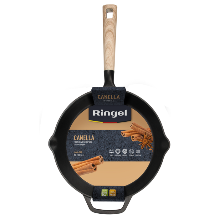 Сковорода чавунна 26 см Canella Ringel