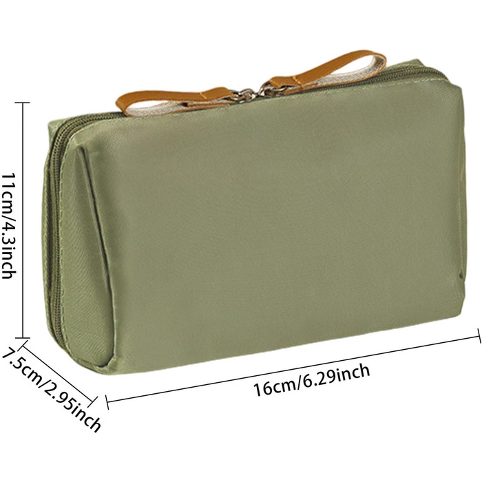 Організатор для косметички, Косметичка з відділеннями, Косметичка для пензликів для макіяжу, Водонепроникна, компактна дорожня кос