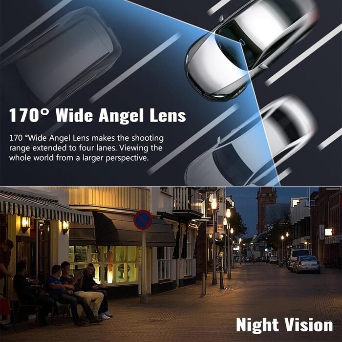 Автомобільний відеореєстратор CAMECHO Mini для автомобільного радіо для Android, USB DashCam Car з автомобільною камерою 170 з шир