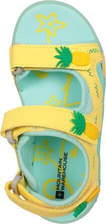 Дитячі пляжні сандалі Mountain Warehouse - Неопрен, Гнучке дитяче осінньо-зимове взуття зі знімним ремінцем на п&39яті - для осені, бігу та подорожей, EU 27 світло-жовті
