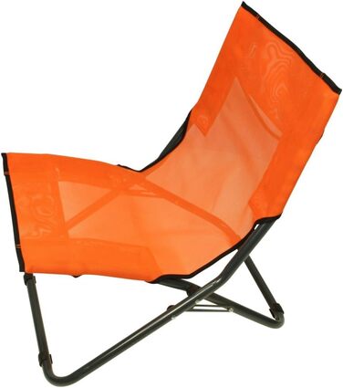 Пляжне крісло Fridani BCO XL Кемпінгове крісло Помаранчеве розкладне крісло ручка для перенесення Повітропроникне садове крісло