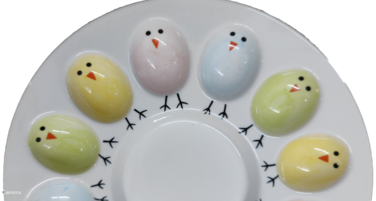 Блюдо для яєць LED Easter Chicken, 12 секцій, 26.5см (7199645)