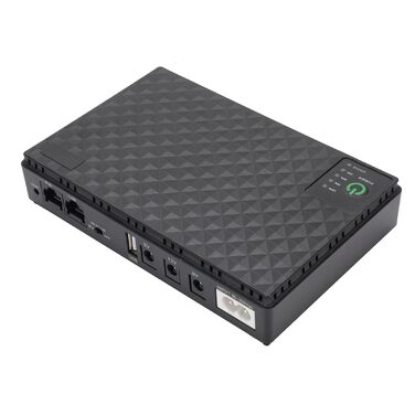 Мобільний ДБЖ (UPS) з високою ємністю 10400mAh для безперебійного живлення камери спостереження, роутери, модеми та інша цифрова техніка (Європейський штекер 85-265V)