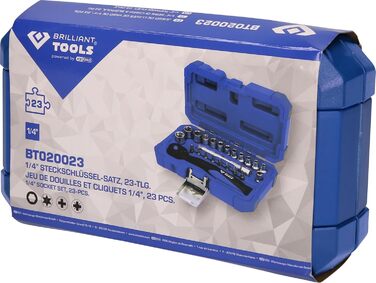 Набір торцевих головок KS TOOLS 1/4, 23 предмети