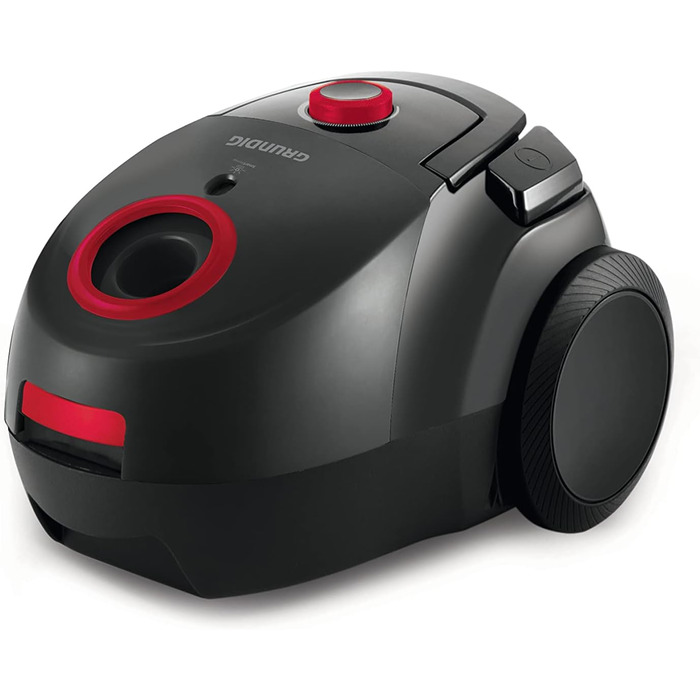 Пилосос із мішком Grundig VCC 3850 A, 800 Вт, 2,1 л, чорний/червоний