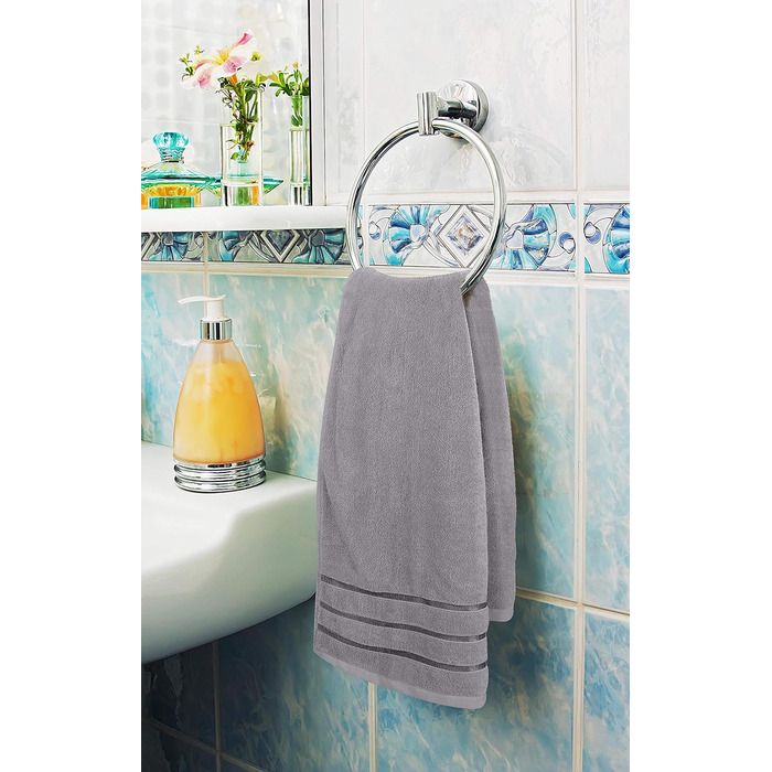Набір рушників Utopia - 8 рушників з петлею для підвішування з 97 бавовни, поглинаючі та швидковисихаючі 2 банних рушники, 2 рушни