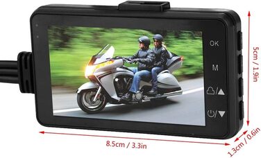 Відеореєстратор для мотоцикла, відеокамера для мотоцикла, відеореєстратор, модний HD відеореєстратор для мотоцикла, 120-градусний