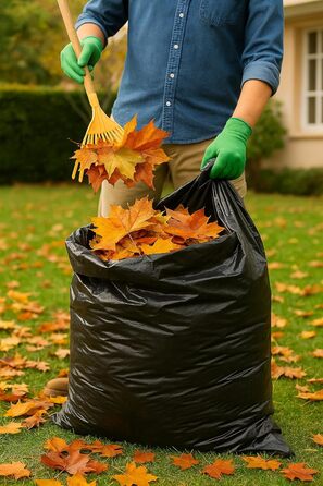 Міцні сміттєві мішки Babylonplast 120 л (80 шт. ) чорного кольору Міцні сміттєві мішки Міцні сміттєві мішки, стійкі до розривів 70110 см Перероблювані та екологічно чисті Мішки для будівельних відходів 70 мкм/Тип 100