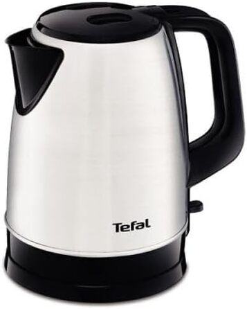 Чайник Tefal KI150D 1,7 літрів 2400 Вт Бездротовий зв'язок Розетка 360 Знімний фільтр проти накипу Нержавіюча сталь/ Чорний Одинарний