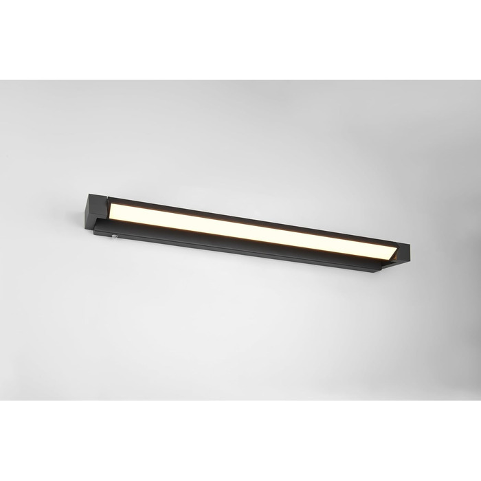 Стільний настінний LED-світильник для ванної кімнати Trio Leuchten Fabrizio 284779132, чорний матовий алюміній, 15.5 Вт, регульована колірна температура та диммер, ширина 80 см