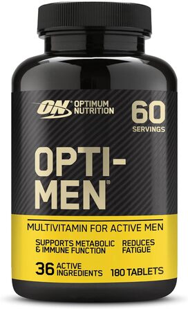 Мультивітаміни Optimum Nutrition Opti-Men, 180 таблеток, 2-місячний запас 180 капсул