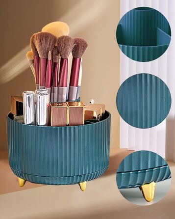 Косметичний органайзер для макіяжу, органайзер для пензлів, що обертається на 360, косметична полиця косметичні органайзери для де