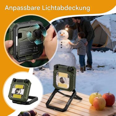 Світлодіодний кемпінговий ліхтар ручний, акумуляторний кемпінговий ліхтар для виживання Складаний, акумуляторний світлодіодний ліхтар для намету, для походів, риболовлі, нічної роботи, читання, обідів на свіжому повітрі