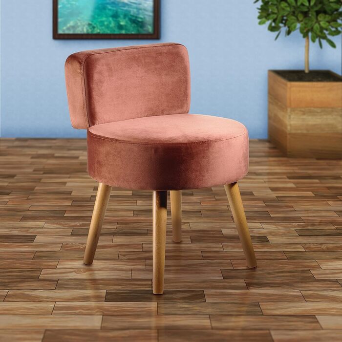 Крісло Echtwerk &39Milo&39, м&39яке крісло, скандинавське крісло, зручне крісло, висока спинка, м&39яка пінопластова підкладка, для вітальні та куточка для читання, дерев&39яні ніжки, 44 x 58 см, 4 кг, сіро-коричневий