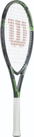 Тенісна ракетка Wilson Tour Slam Adult 27" 312 г L2 (4¼") сіро-зелена V-Matrix XL голова 110" для початківців та рекреаційних гравців офіційний Wilson USA оригінал 2025