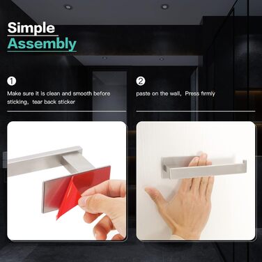 Тримач для туалетного рулону Lonvii Без свердління - Тримач для туалетного рулону з нержавіючої сталі Тримач для туалетного рулону