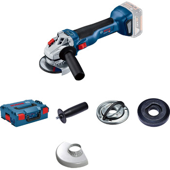 Акумуляторна кутова шліфувальна машина Bosch Professional 18V System GWS 18V-10 (Ø диска 115 мм, вкл. L-BOXX, без акумулятора/заря