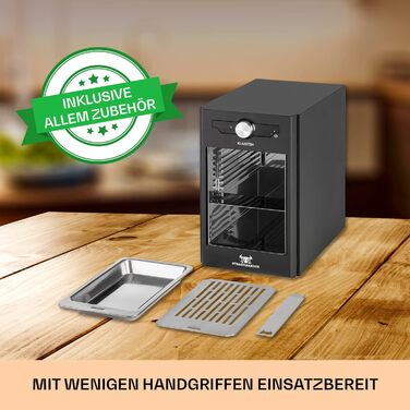 Активна зона реактора Klarstein Steak - високотемпературний гриль, 2100 Вт, діапазон температур 200-800 C, гриль в приміщенні, випромінюючий нагрівальний елемент, чорний чорний - 2100 Вт