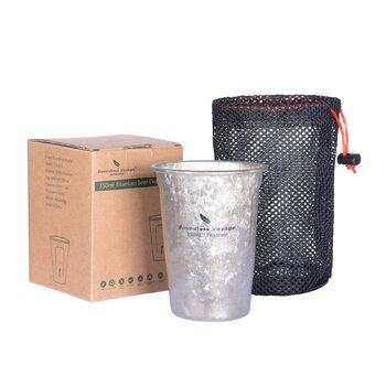 Мл титанова пивна кружка одношарова чашка кава чай кола чашка відкритий кемпінг подорожі легка чашка для води 12 унцій пікнік сад вечірка чашка фестиваль подарунок Ti3087D, 350