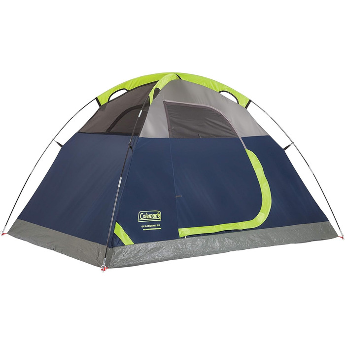 Намет кемпінговий купольний 2-місний Coleman Sundome – 3-сезонний, WeatherTec, водостійкий, Navy/Grey