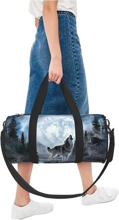 Містка дорожня сумка Moon Wolf, легка та довговічна, ідеальний подарунок для подорожей, походів, відряджень та іншого, універсальний розмір