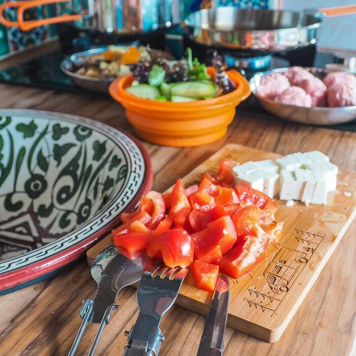 Набір посуду для кемпінгу KingCamp Adventurer I Pro - сталевий казанок та сковорода