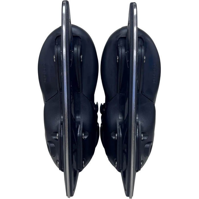 Регульовані ковзани Cox Swain Black Ice, взуття для катання на ковзанах для дітей, підлітків та дорослих вагою до 100 кг, попередньо заточене лезо з нержавіючої сталі, м&39який черевик, чорний, розмір M (37-40) Чорний S (33-36)