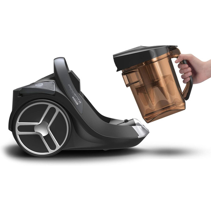 Безмішковий пилосос Silence Force Cyclonic 550 Вт об'єм пилозбірника 2,5 л компактний розмір довговічний двигун EffiTech чорний/ко