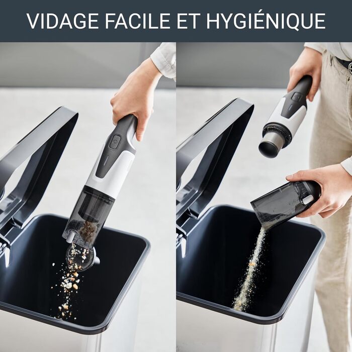 Вертикальний пилосос (компактний, керування однією кнопкою, циліндрична конструкція, цифровий двигун, світлодіодні індикатори, вкл