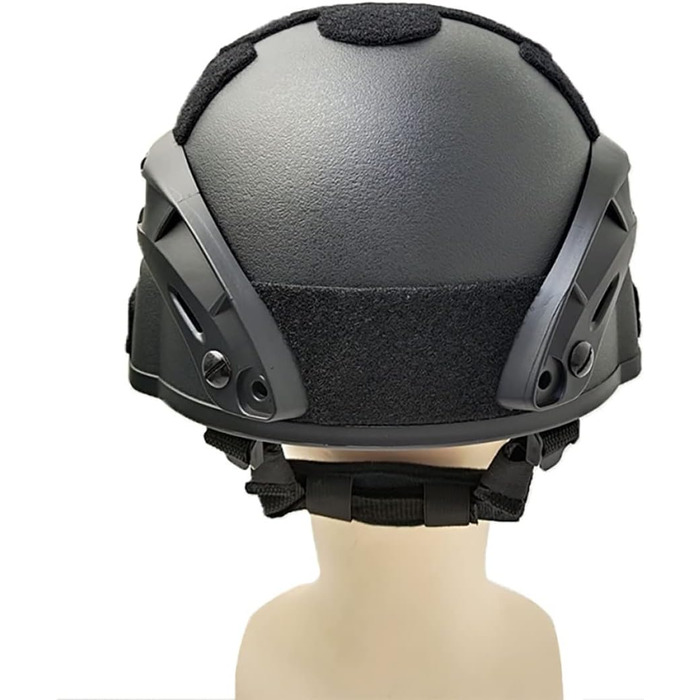 Шолом Fast, з м&39якою підкладкою, 22.05-23.62 дюйма, універсальний розмір, шолом для страйкболу/пейнтболу, регульована бічна планка, кріплення для NVG, захисний від ударів для полювання, чорний