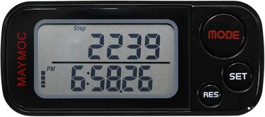 Крокомір для ходьби з кліпсою та ремінцем, 30-денна пам&39ять, точний лічильник кроків, пройдена відстань (милі/км), лічильник калорій, моніторинг щоденних цілей, час тренування, 3D-