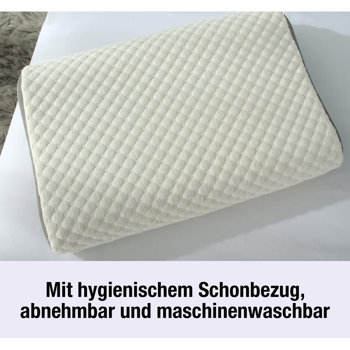 Подушка Relax Vital Dream зі зняттям тиску Подушка для шиї - Подушка для голови - Подушка проти хропіння - Подушка для здоров&39я - Найкраща подушка для тих, хто спить на боці - Ортопедична подушка