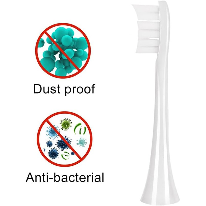 Насадок для щітки підходять для зубної щітки Wondersmile, змінні щітки Щітки для насадок підходять для Wondersmile (білі), 6 шт.
