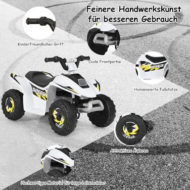 Електричний дитячий квадроцикл 2.8-4.6 км/год, міні електричний квадроцикл, дитячий автомобіль, дитячий мотоцикл, дитячий квадроци